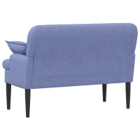 Produktbild för Loveseat med knapprapport Jeansblå 111 x 68 x 80 cm Tyg