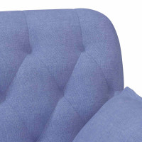 Produktbild för Loveseat med knapprapport Jeansblå 111 x 68 x 80 cm Tyg