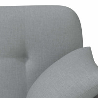Produktbild för Loveseat med knapprapport Ljusgrå 120 x 65 x 79 cm Tyg