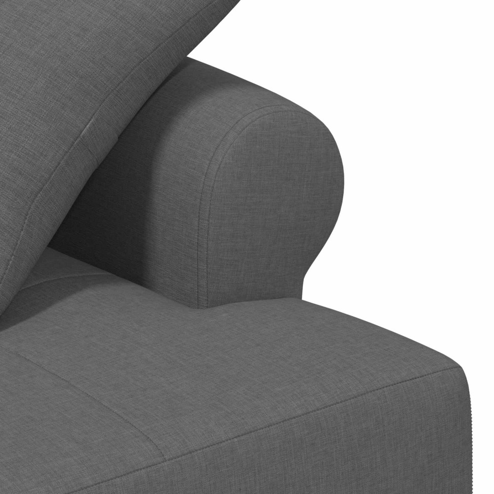 Produktbild för Loveseat med knapprapport Mörkgrå 120 x 65 x 79 cm Tyg