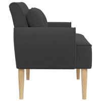 Produktbild för Loveseat med knapprapport Mörkgrå 117 x 67 x 77 cm Bouclé