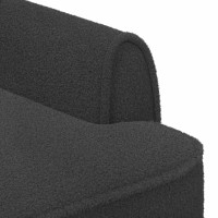 Produktbild för Loveseat med knapprapport Mörkgrå 117 x 67 x 77 cm Bouclé