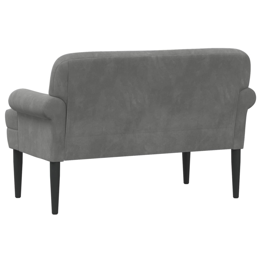Produktbild för Loveseat med knapprapport Mörkgrå 120 x 66 x 78 cm Sammet