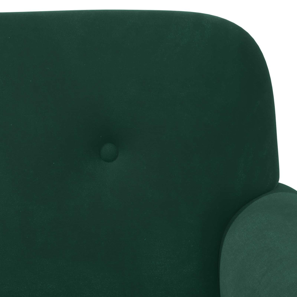 Produktbild för Loveseat med knapprapport Mörkgrön 120 x 66 x 78 cm Sammet