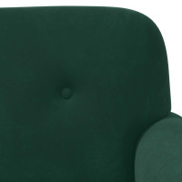 Produktbild för Loveseat med knapprapport Mörkgrön 120 x 66 x 78 cm Sammet