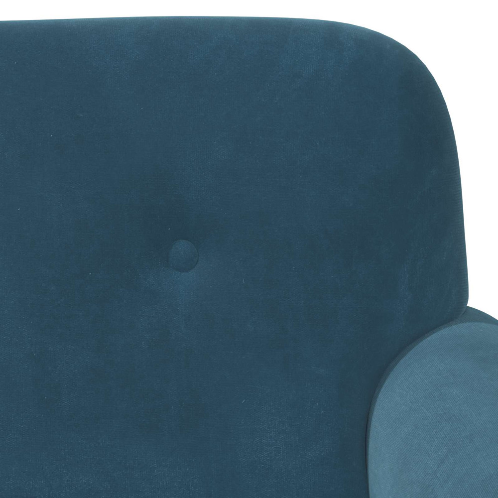 Produktbild för Loveseat med knapprapport Blå 120 x 66 x 78 cm Sammet