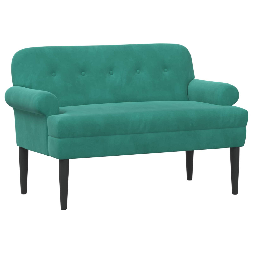 Produktbild för Loveseat med knapprapport Turkos 120 x 66 x 78 cm Sammet