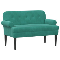 Produktbild för Loveseat med knapprapport Turkos 120 x 66 x 78 cm Sammet