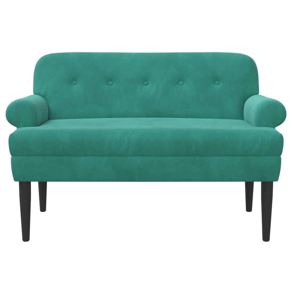 Produktbild för Loveseat med knapprapport Turkos 120 x 66 x 78 cm Sammet