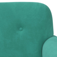 Produktbild för Loveseat med knapprapport Turkos 120 x 66 x 78 cm Sammet