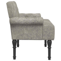 Produktbild för Loveseat med knapprapport Ljusgrå 120 x 65 x 78 cm