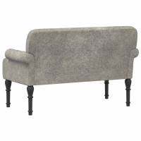 Produktbild för Loveseat med knapprapport Ljusgrå 120 x 65 x 78 cm