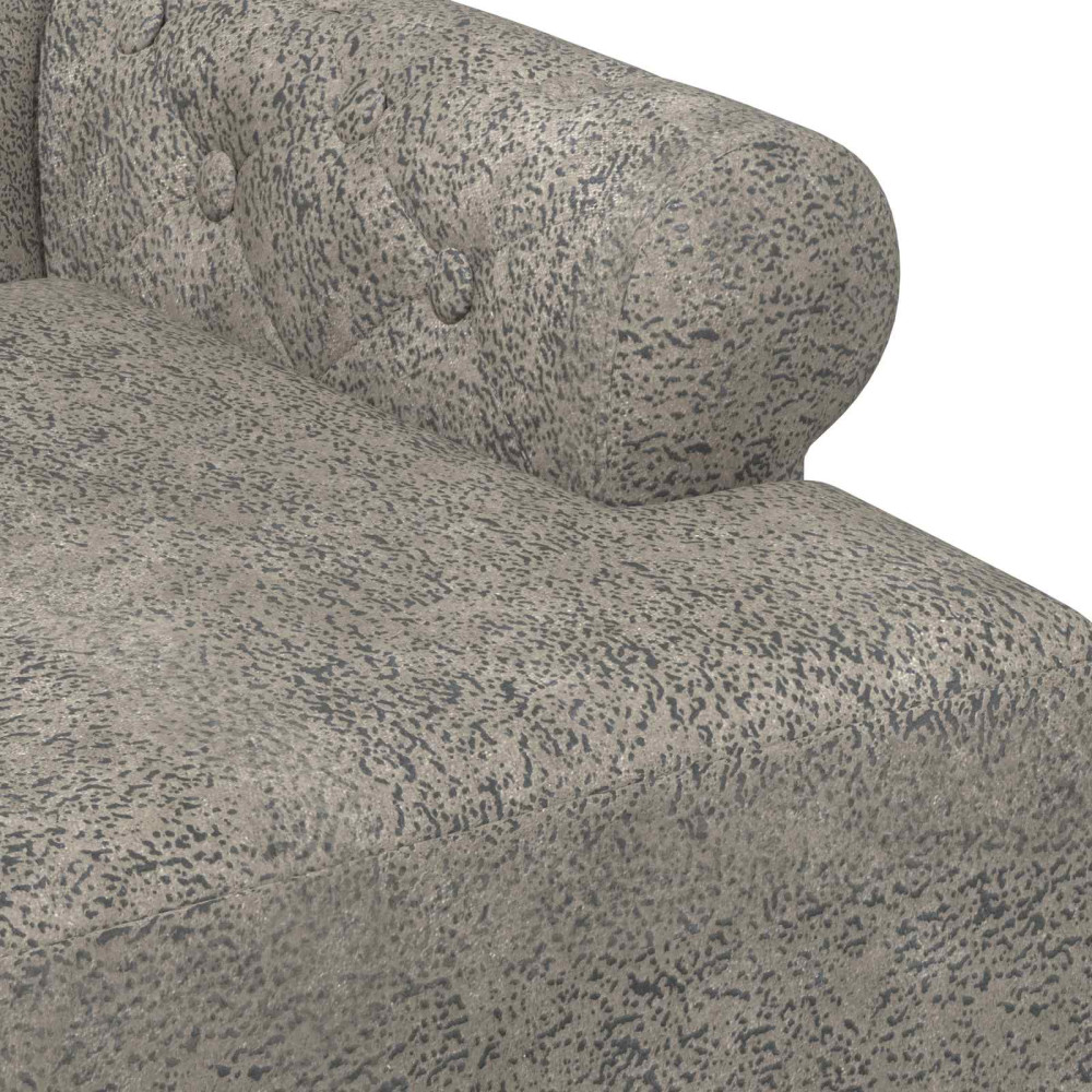 Produktbild för Loveseat med knapprapport Ljusgrå 120 x 65 x 78 cm