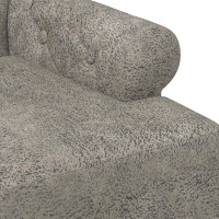Produktbild för Loveseat med knapprapport Ljusgrå 120 x 65 x 78 cm
