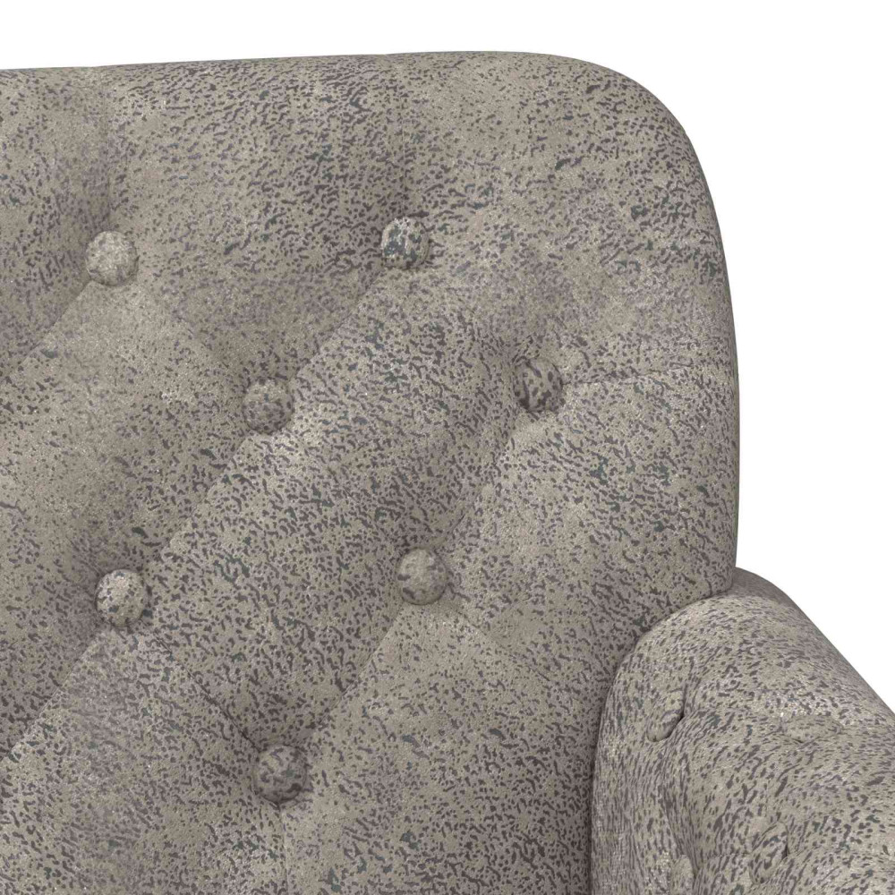 Produktbild för Loveseat med knapprapport Ljusgrå 120 x 65 x 78 cm