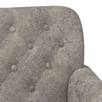 Produktbild för Loveseat med knapprapport Ljusgrå 120 x 65 x 78 cm