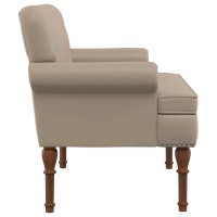Produktbild för Loveseat med knapprapport Cappuccino 120 x 65 x 77 cm