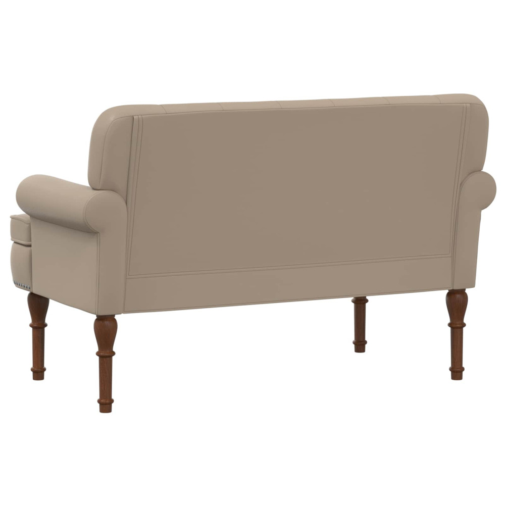 Produktbild för Loveseat med knapprapport Cappuccino 120 x 65 x 77 cm
