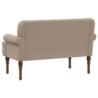 Produktbild för Loveseat med knapprapport Cappuccino 120 x 65 x 77 cm