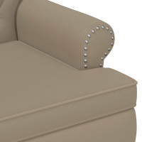 Produktbild för Loveseat med knapprapport Cappuccino 120 x 65 x 77 cm