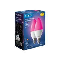 Produktbild för Tapo L430C V1 - LED-glödlampa - form: B38 - E14 - 4.8 W - 16 miljoner färger/varmt till kallt vitt ljus - 2500-6500 K