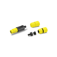 Produktbild för Kärcher - uppsättning med sprutmunstycke och kopplingar - lämplig för 13 mm (1/2"), 15 mm (5/8") och 19 mm (3/4") slangar