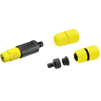 Produktbild för Kärcher - uppsättning med sprutmunstycke och kopplingar - lämplig för 13 mm (1/2"), 15 mm (5/8") och 19 mm (3/4") slangar