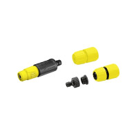 Produktbild för Kärcher - uppsättning med sprutmunstycke och kopplingar - lämplig för 13 mm (1/2"), 15 mm (5/8") och 19 mm (3/4") slangar