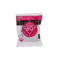 Produktbild för Hario V60, Kon, Kaffefilter, engångs, papper, Vit, 100 styck