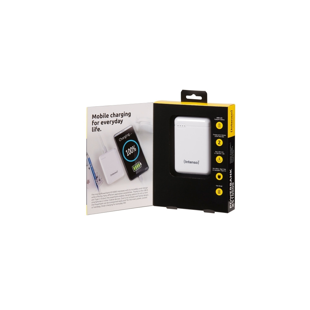Produktbild för Intenso Powerbank XS10000 power bank - Li-pol - USB, USB-C