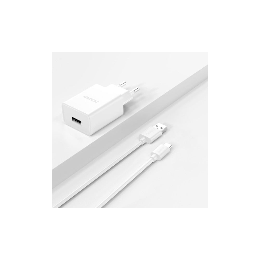 Produktbild för Dudao A4EU-adapter 10W 1xUSB-A (USB-A till USB-C-kabel ingår...