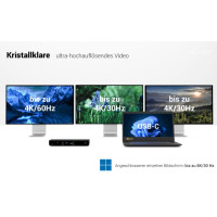 Produktbild för i-Tec - dockningsstation - USB-C / USB4 / Thunderbolt 3 / Thunderbolt 4 / Thunderbolt 5 - 2 x HDMI, Thunderbolt 4 - 1GbE, 2.5GbE