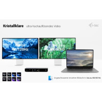 Produktbild för i-Tec - dockningsstation - USB-C / USB4 / Thunderbolt 3 / Thunderbolt 4 / Thunderbolt 5 - 2 x HDMI, Thunderbolt 4 - 1GbE, 2.5GbE