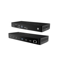 Produktbild för i-Tec - dockningsstation - USB-C / USB4 / Thunderbolt 3 / Thunderbolt 4 / Thunderbolt 5 - 2 x HDMI, Thunderbolt 4 - 1GbE, 2.5GbE