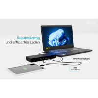 Produktbild för i-Tec - dockningsstation - USB-C / USB4 / Thunderbolt 3 / Thunderbolt 4 / Thunderbolt 5 - 2 x HDMI, Thunderbolt 4 - 1GbE, 2.5GbE
