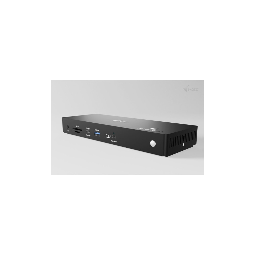 Produktbild för i-Tec - dockningsstation - USB-C / USB4 / Thunderbolt 3 / Thunderbolt 4 / Thunderbolt 5 - 2 x HDMI, Thunderbolt 4 - 1GbE, 2.5GbE