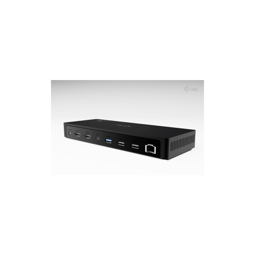 Produktbild för i-Tec - dockningsstation - USB-C / USB4 / Thunderbolt 3 / Thunderbolt 4 / Thunderbolt 5 - 2 x HDMI, Thunderbolt 4 - 1GbE, 2.5GbE