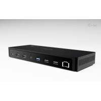 Produktbild för i-Tec - dockningsstation - USB-C / USB4 / Thunderbolt 3 / Thunderbolt 4 / Thunderbolt 5 - 2 x HDMI, Thunderbolt 4 - 1GbE, 2.5GbE