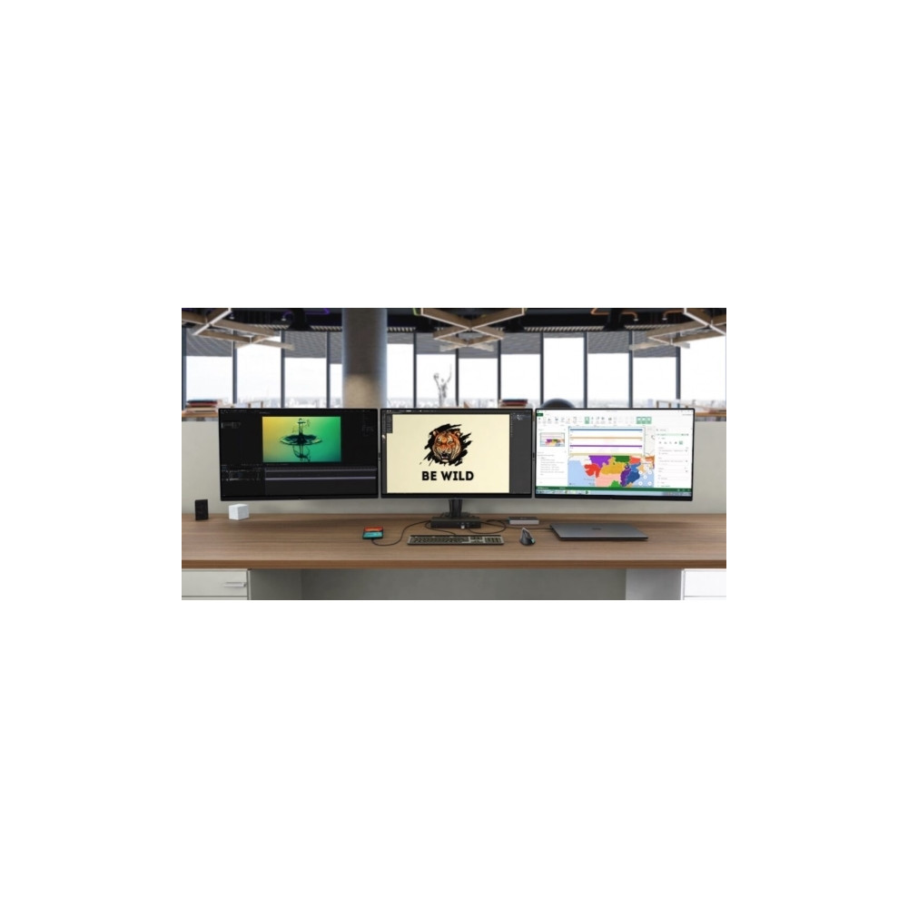Produktbild för i-Tec - dockningsstation - USB-C / USB4 / Thunderbolt 3 / Thunderbolt 4 / Thunderbolt 5 - 2 x HDMI, Thunderbolt 4 - 1GbE, 2.5GbE
