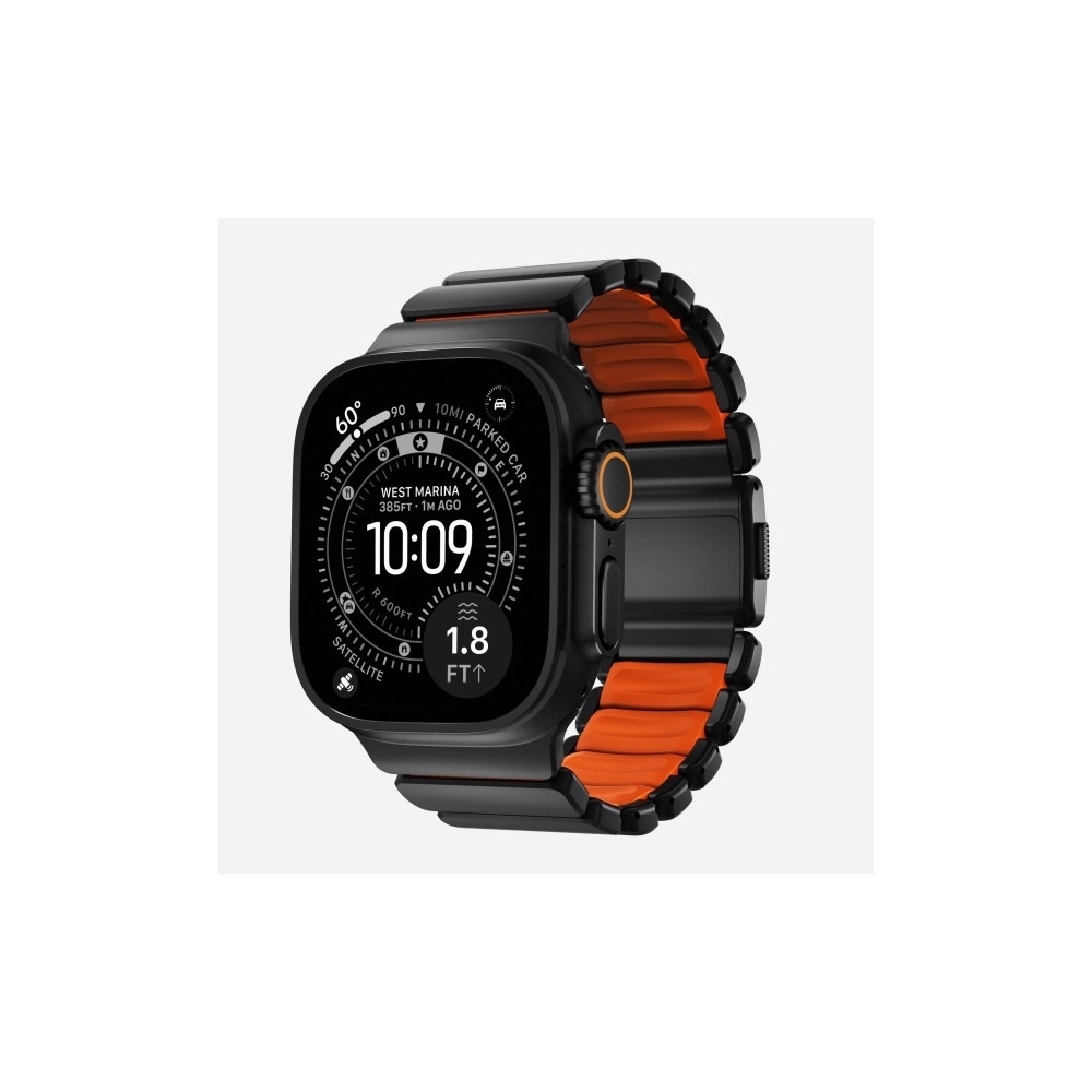 Produktbild för Nomad Stratos Band, Band, Smartwatch, Svart, Apple, Ultra 1-...