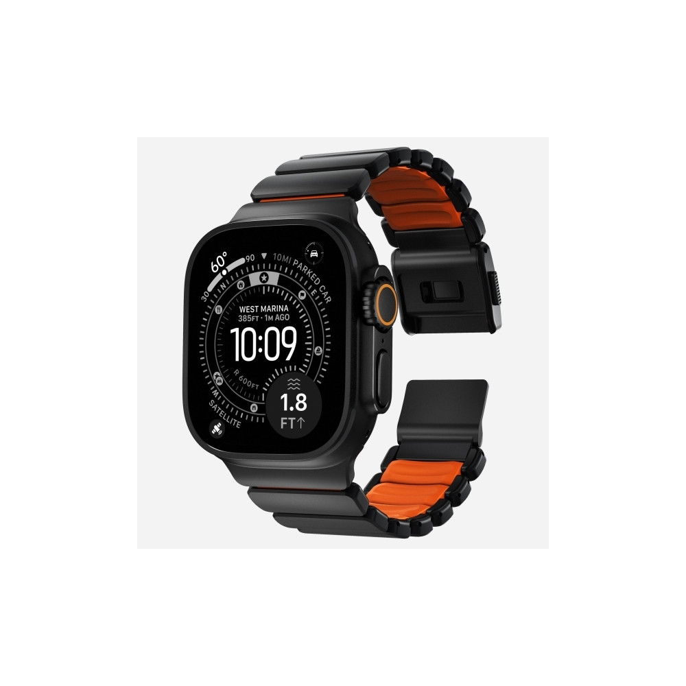 Produktbild för Nomad Stratos Band, Band, Smartwatch, Svart, Apple, Ultra 1-...