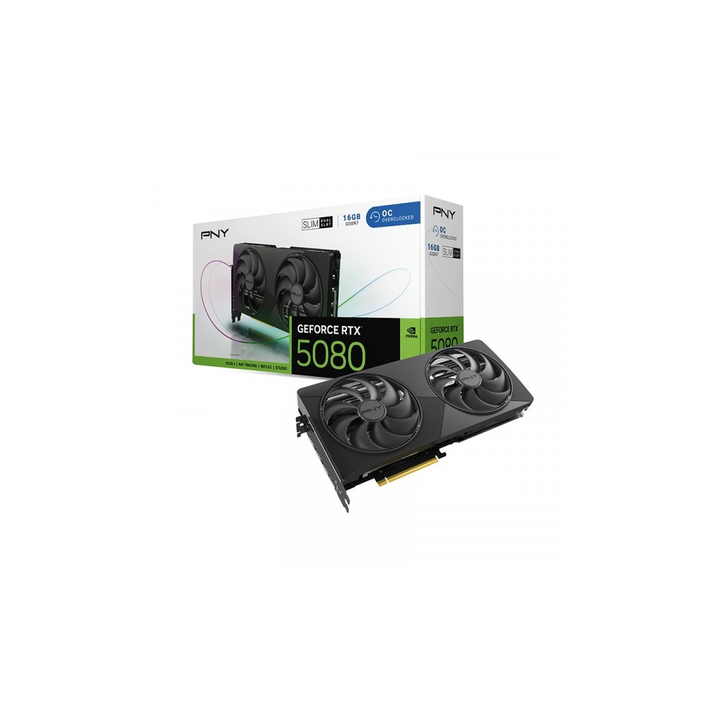 Produktbild för PNY Slim OC - grafikkort - GeForce RTX 5080 - 16 GB