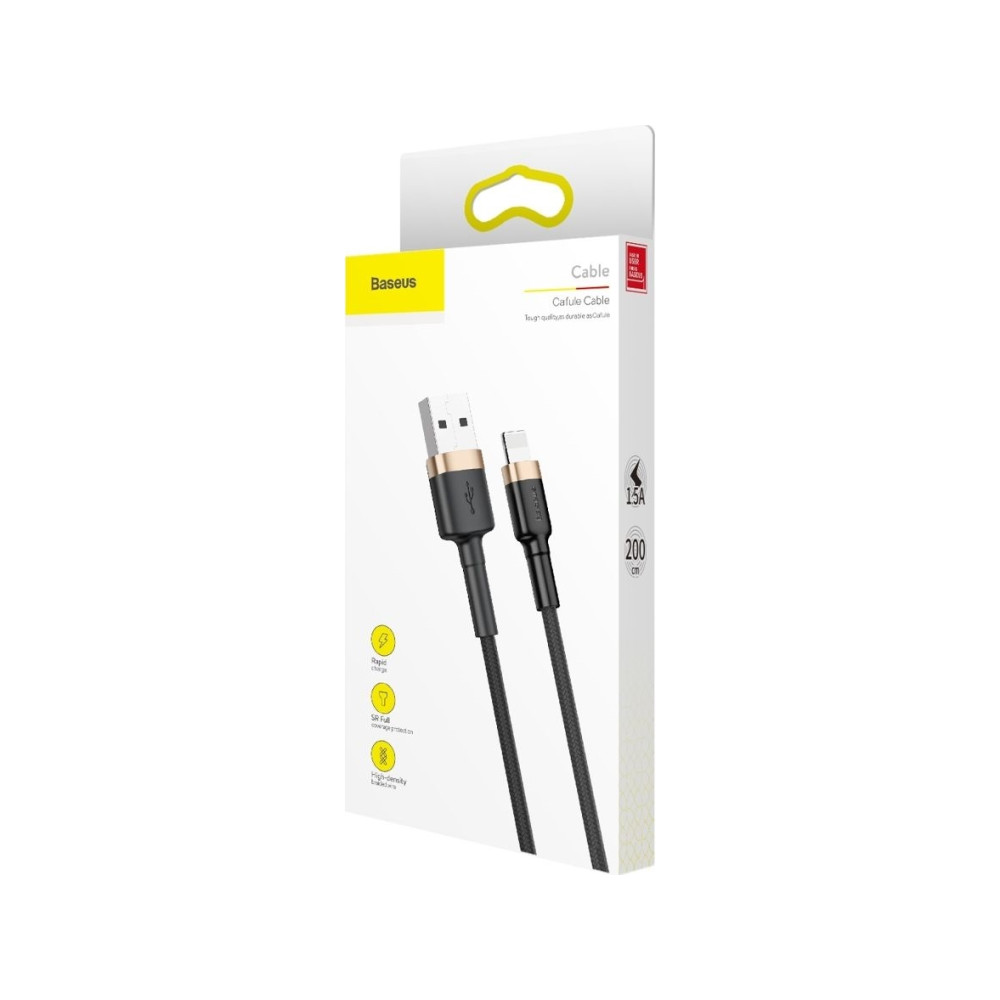 Produktbild för Baseus CALKLF-CV1, 2 m, USB A, Lightning, Hanstik, Hanstik,...