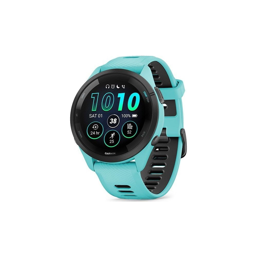 Produktbild för Garmin Forerunner 265 - aqua - smart klocka med rem - aqua/black - 8 GB