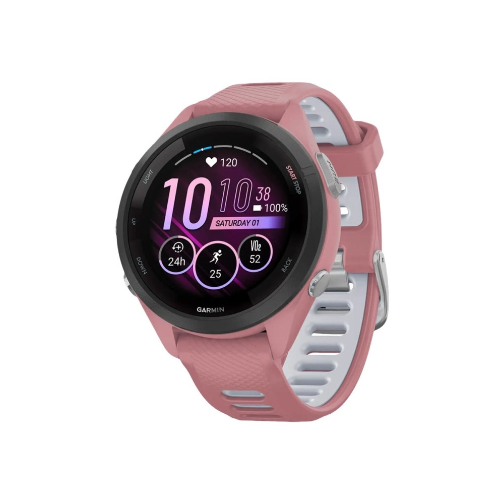 Produktbild för Garmin Forerunner 265S - light pink - smart klocka med band - light pink/powder gray - 8 GB