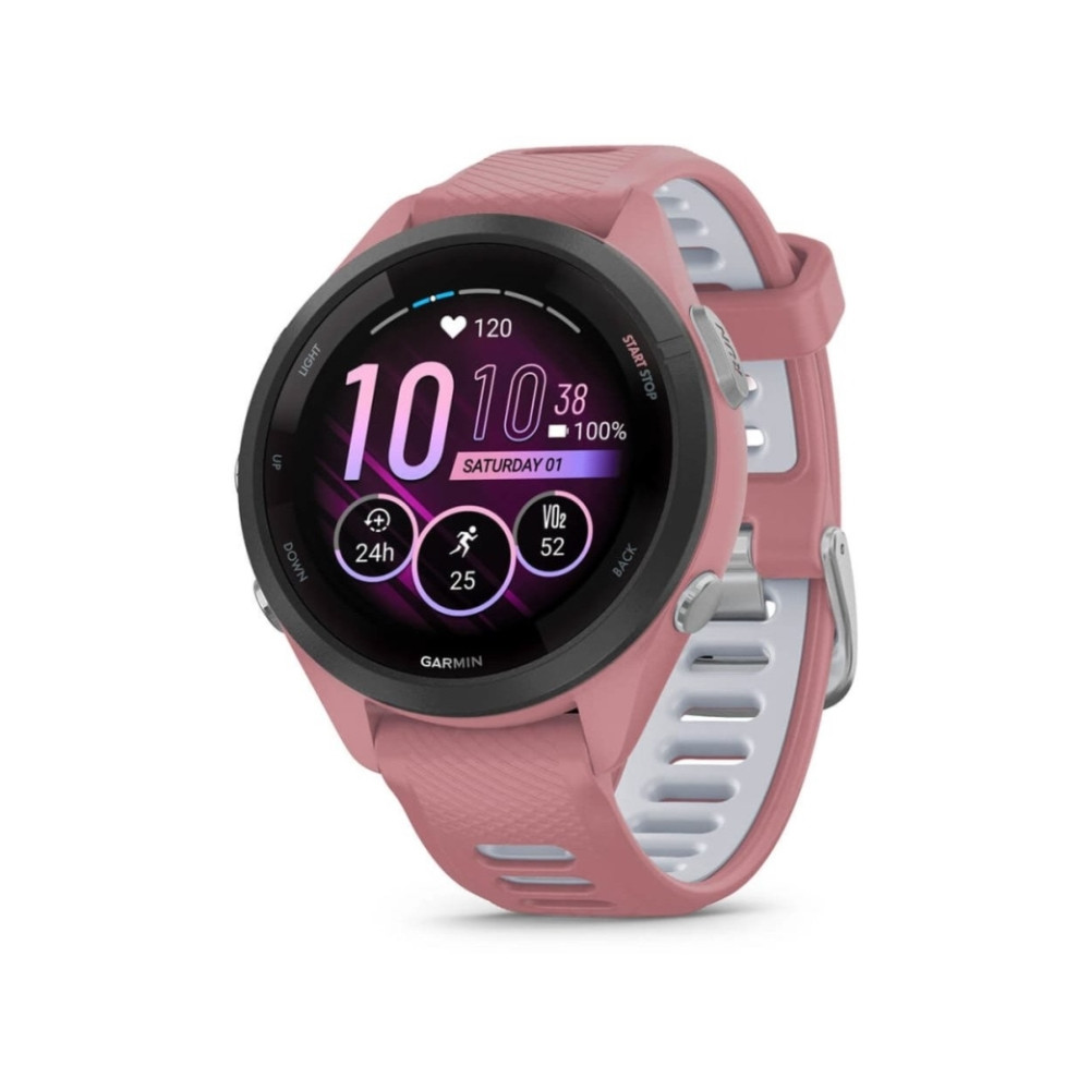 Produktbild för Garmin Forerunner 265S - light pink - smart klocka med band - light pink/powder gray - 8 GB