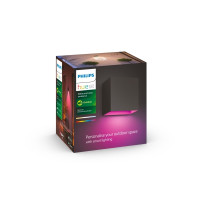 Produktbild för Philips Hue White and Color Ambiance Resonate - vägglampa - LED - 8 W - 2000-6500 K - svart