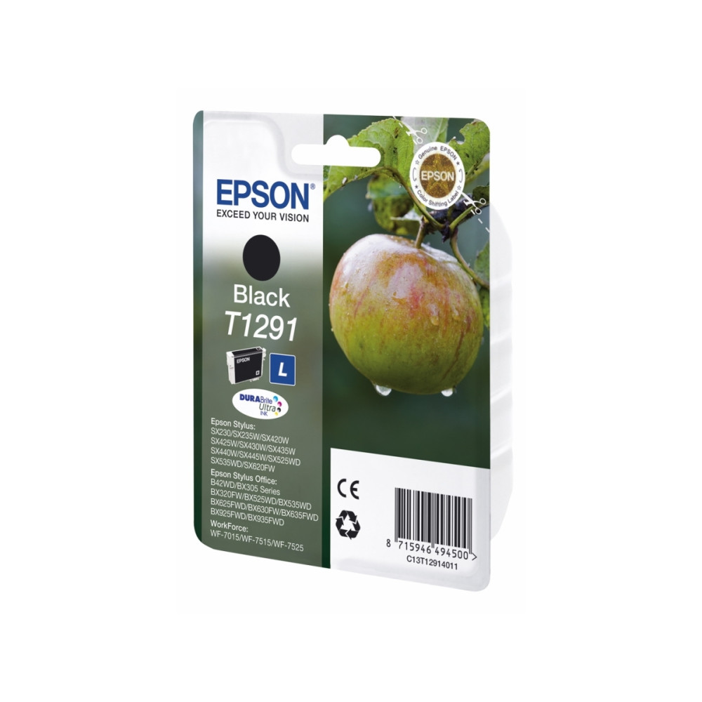 Produktbild för Epson T1291 - L-storlek - svart - original - bläckpatron