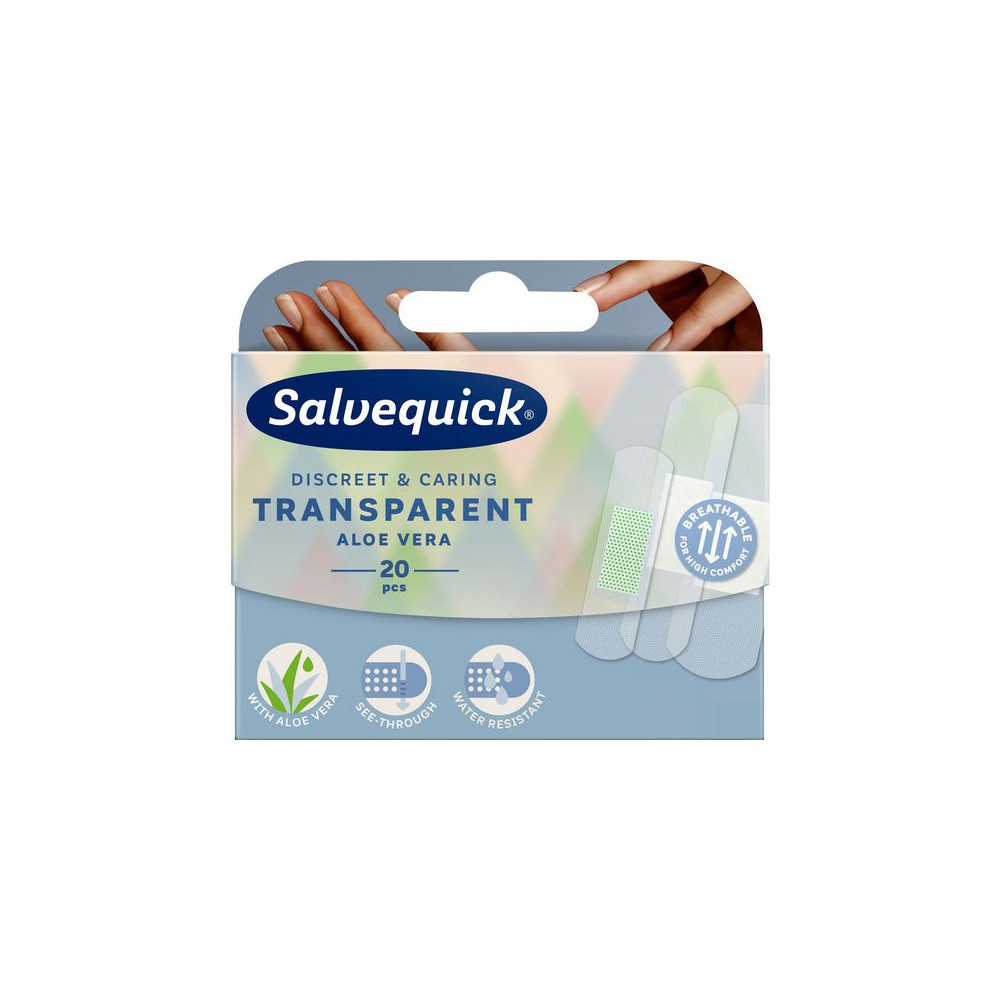 Produktbild för Plåster SALVEQUICK Aloe vera 20/fp