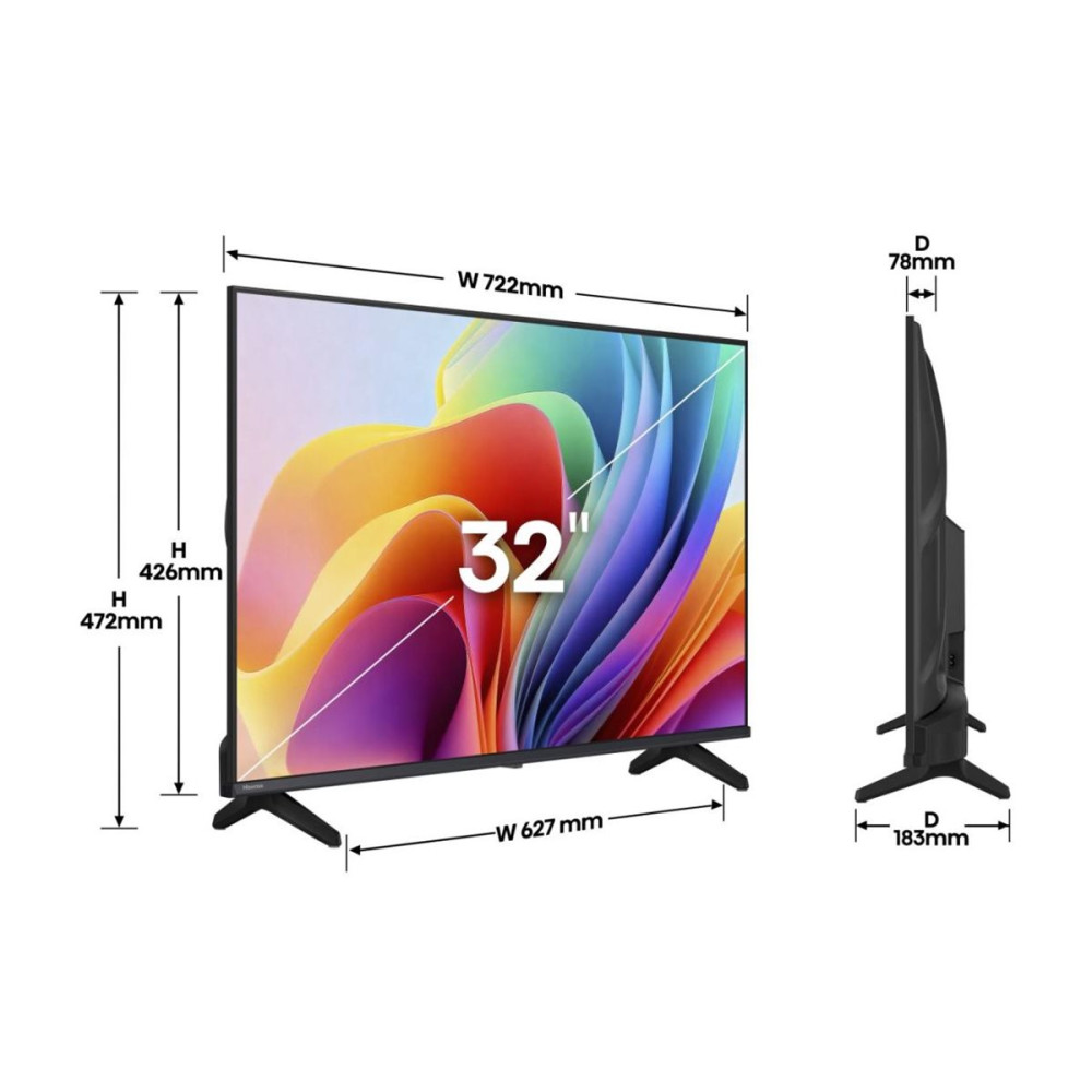 Produktbild för Hisense 32A4S A4S Series - 32" LED-bakgrundsbelyst LCD-TV - HD